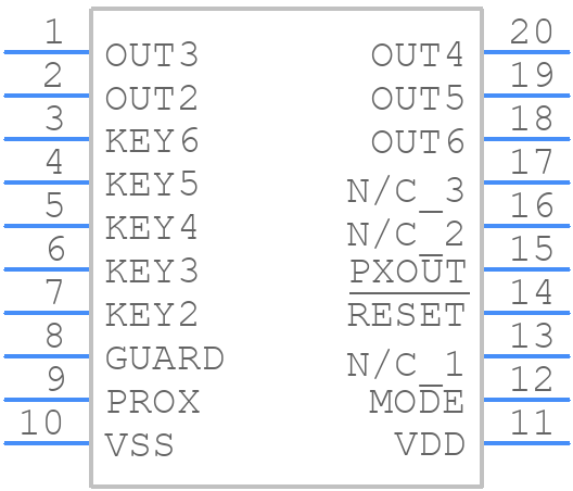 AT42QT2120-XUR - Microchip - PCB symbol