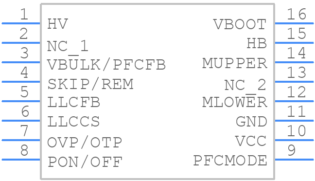NCP1399AMDR2G - onsemi - PCB symbol