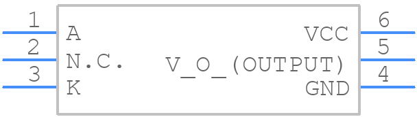 TLP2761 - Toshiba - PCB symbol