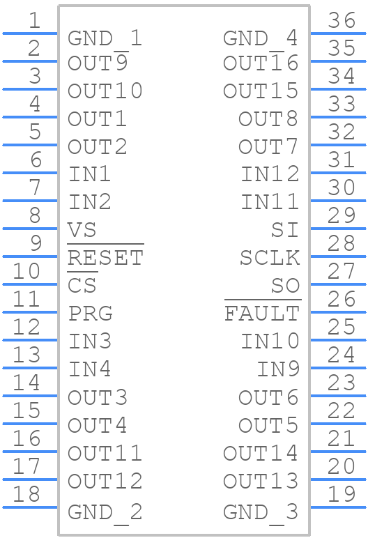 TLE6240GPAUMA1 - Infineon - PCB symbol