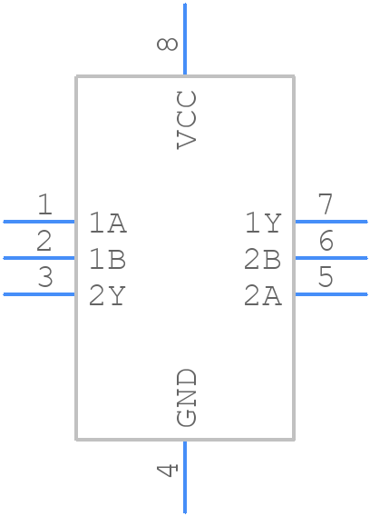 74LVC2G02GM,125 - Nexperia - PCB symbol
