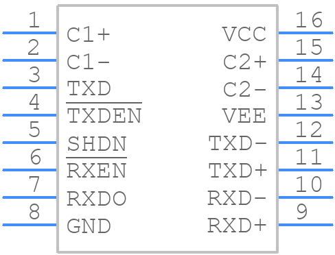 LTC1323CS16#PBF - Analog Devices - PCB symbol