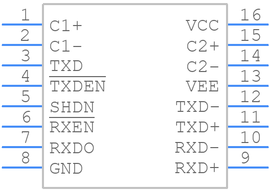 LTC1323CS16#TRPBF - Analog Devices - PCB symbol
