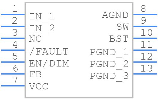 MPQ4425AGQB-Z - Monolithic Power Systems (MPS) - PCB symbol