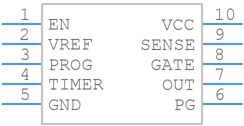 TPS2491DGSG4 - Texas Instruments - PCB symbol