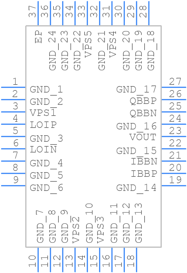 ADL5590ACPZ-R7 - Analog Devices - PCB symbol
