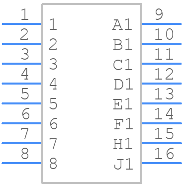 357-016-520-201 - EDAC - PCB symbol