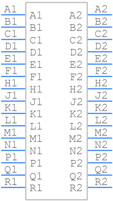 357-030-520-201 - EDAC - PCB symbol