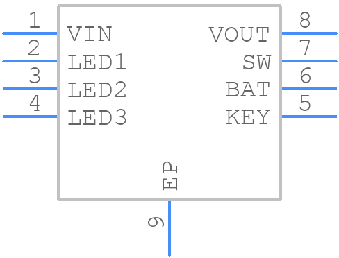 IP5305 - INJOINIC - PCB symbol
