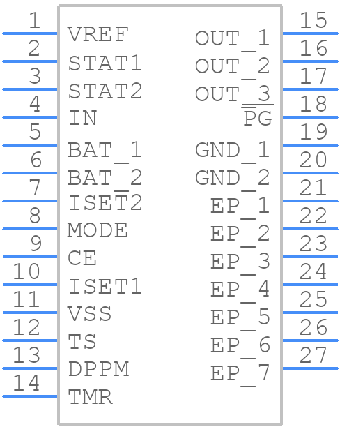 BQ24070RHLTG4 - Texas Instruments - PCB symbol