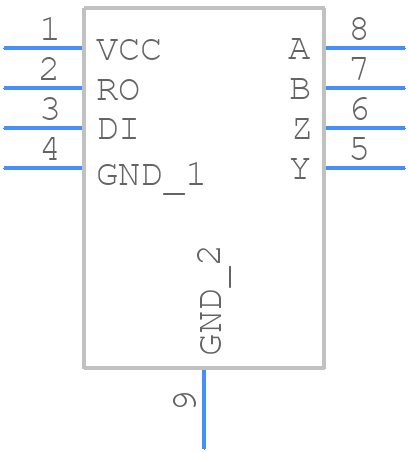 LTC2851CDD#PBF - Analog Devices - PCB symbol
