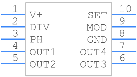 LTC6902CMS#TRPBF - Analog Devices - PCB symbol
