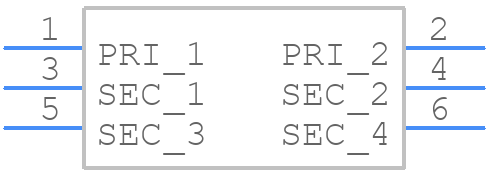 PC-12-100 - Signal Transformer - PCB symbol