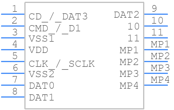 MC34459 - Multicomp Pro - PCB symbol