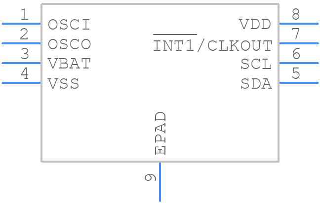 PCF8523TK/1,118 - NXP - PCB symbol