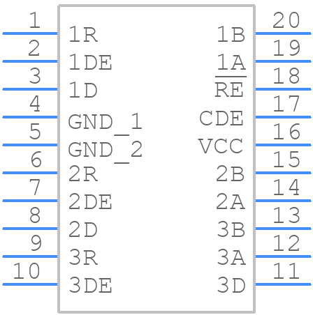 SN75ALS171DW - Texas Instruments - PCB symbol