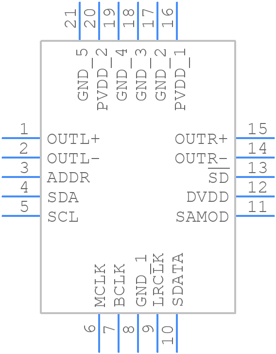 SSM2518CPZ-RL - Analog Devices - PCB symbol