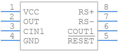 MAX4373HEUA+T - Analog Devices - PCB symbol