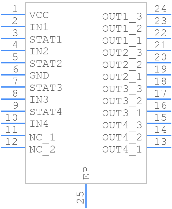 VNI4140KTR-32 - STMicroelectronics - PCB symbol