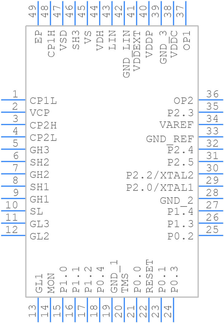 TLE9879QXW40XUMA1 - Infineon - PCB symbol