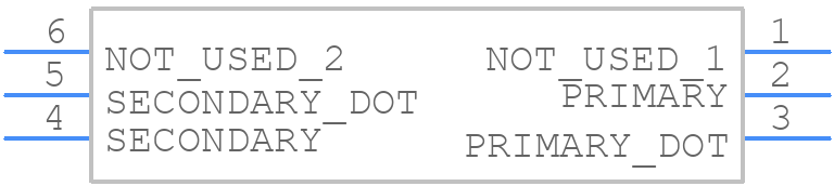 TCM1-83X-1+ - Mini-Circuits - PCB symbol