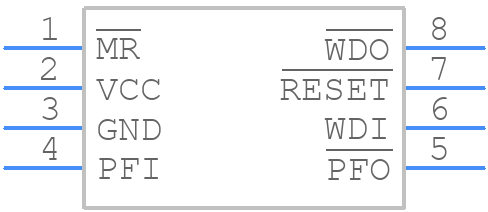 ADM706RARZ-REEL - Analog Devices - PCB symbol