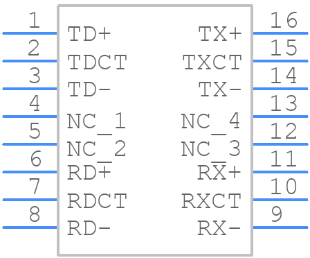 S558-5999-U7-F - BelFuse - PCB symbol