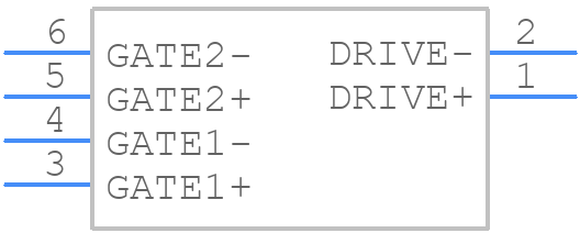GDE25-6 - Triad Magnetics - PCB symbol