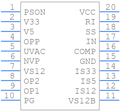 SG6108DZ - onsemi - PCB symbol
