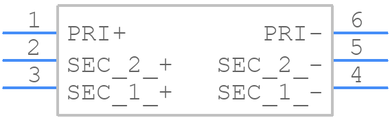 TY-300P - Triad Magnetics - PCB symbol