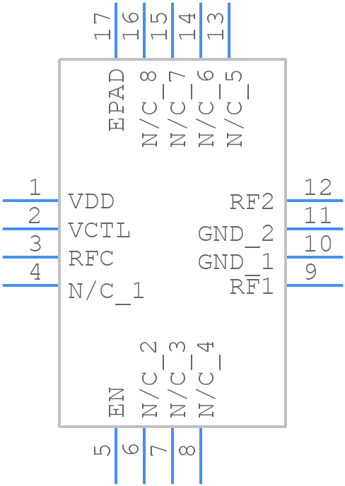 HMC349ALP4CE - Analog Devices - PCB symbol