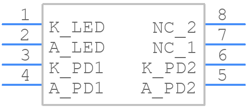 HCNR200-550E - Avago Technologies - PCB symbol