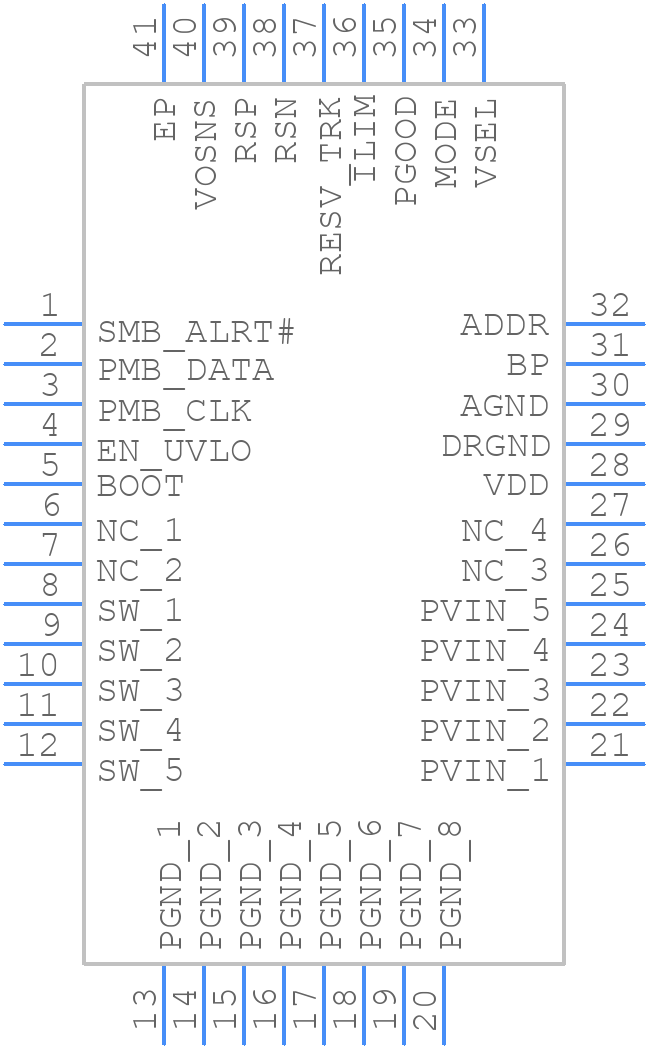 TPS549B22RVFR - Texas Instruments - PCB symbol