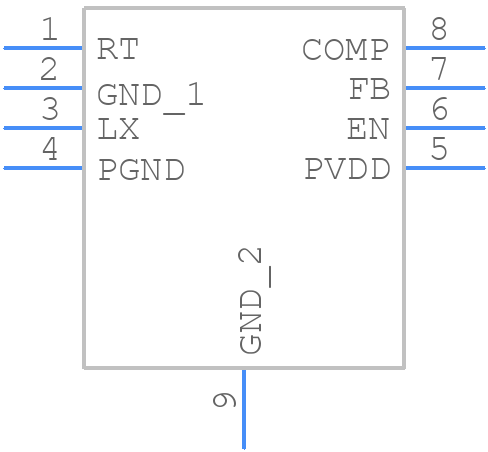 RT8077GQW - RICHTEK - PCB symbol