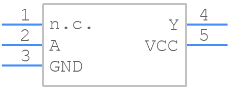 74LVC1G14GW-Q100,1 - Nexperia - PCB symbol