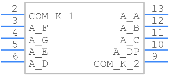 LDS-C302RI - Lumex - PCB symbol