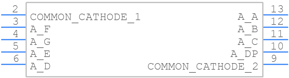LDS-C303RI - Lumex - PCB symbol