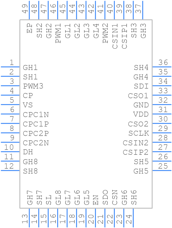 TLE92108232QXXUMA1 - Infineon - PCB symbol