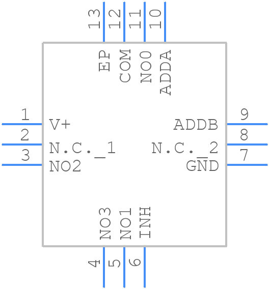 MAX4704EGC+ - Analog Devices - PCB symbol