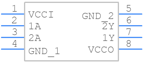 74AXP2T3407GTX - Nexperia - PCB symbol