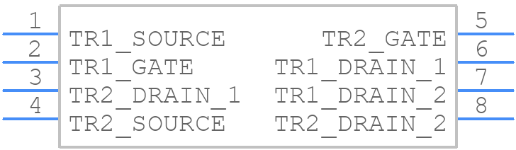 UT6K3TCR - ROHM Semiconductor - PCB symbol