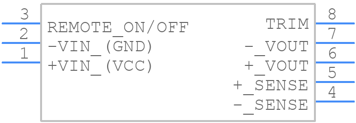 TEN 40-4811WI - Traco Power - PCB symbol