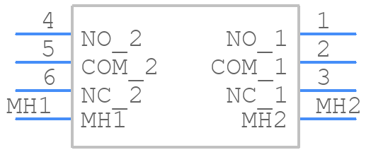 B22JV - NKK Switches - PCB symbol