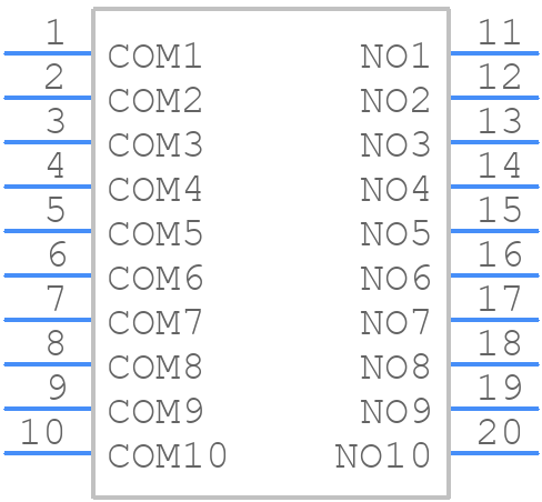 DHN-10F-V-T/R - Diptronics - PCB symbol