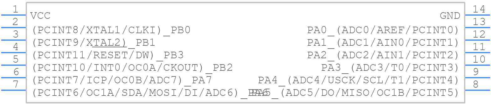 ATTINY44A-SSUR - Microchip - PCB symbol