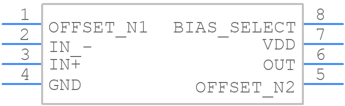 TLC271CPE4 - Texas Instruments - PCB symbol