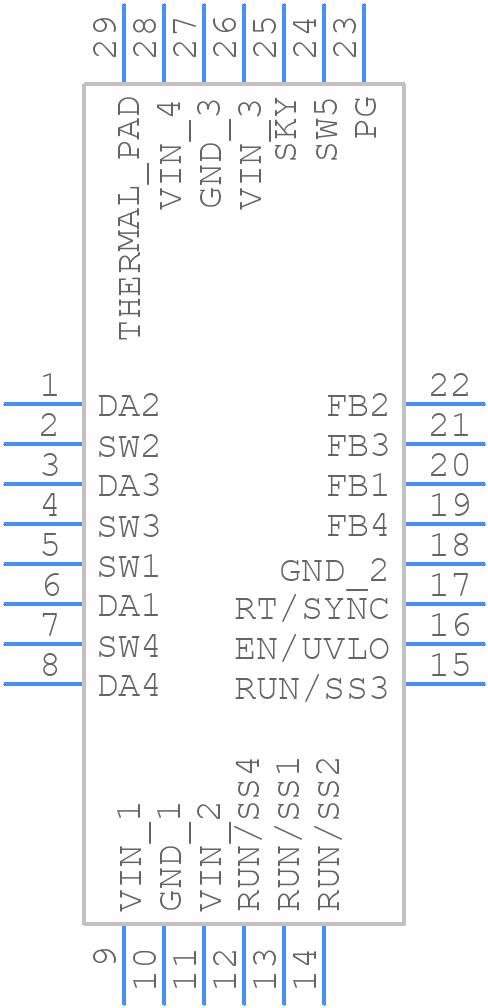 LT3504EUFD#PBF - Analog Devices - PCB symbol
