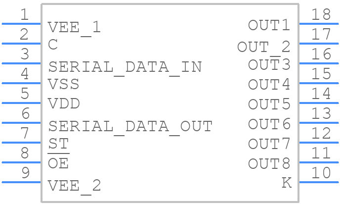 MIC5841YWM-TR - Microchip - PCB symbol