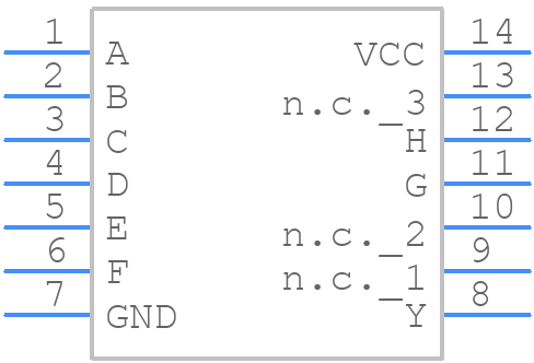 74AHC30PW,118 - Nexperia - PCB symbol