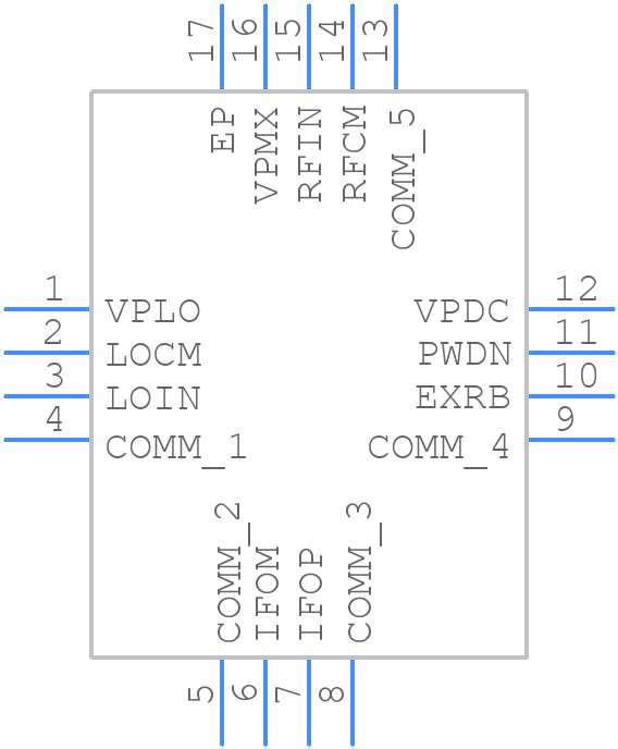 AD8342ACPZ-REEL7 - Analog Devices - PCB symbol